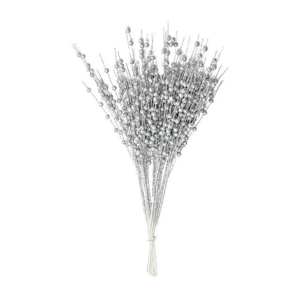 Cành châu nhũ kim tuyến nhiều màu trang trí 50cm