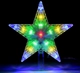 Đèn LED ngôi sao đỉnh trang trí cây thông 20cm điện 220v nháy nhiều màu