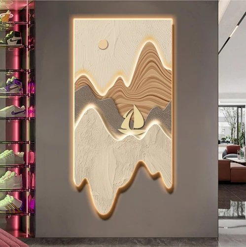 Tranh đèn tráng gương nghệ thuật cao cấp mẫu 266