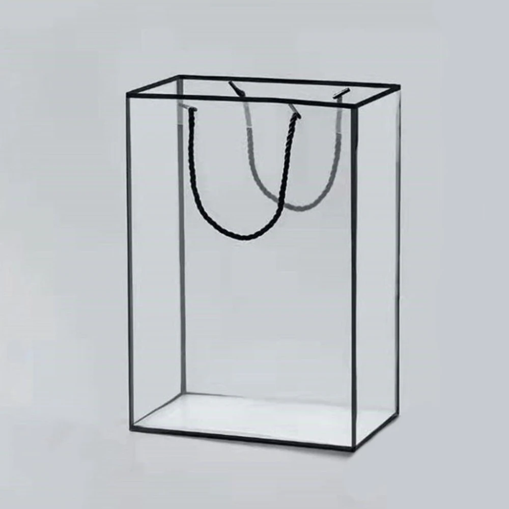 Túi mica chữ nhật trong suốt viền