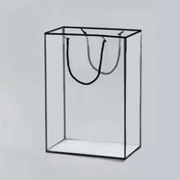 Túi mica chữ nhật trong suốt viền