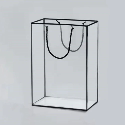 Túi mica chữ nhật trong suốt viền