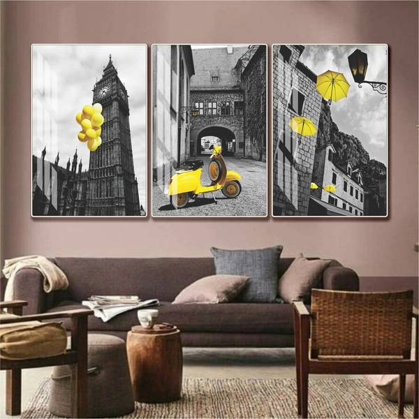 Tranh treo tường nghệ thuật phong cảnh đường phố mẫu 951