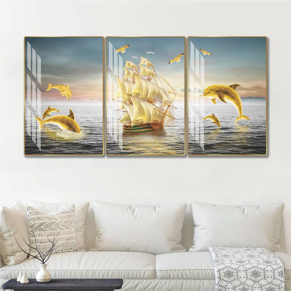 Tranh treo tường thuận buồn xuôi gió phong thủy phòng khách