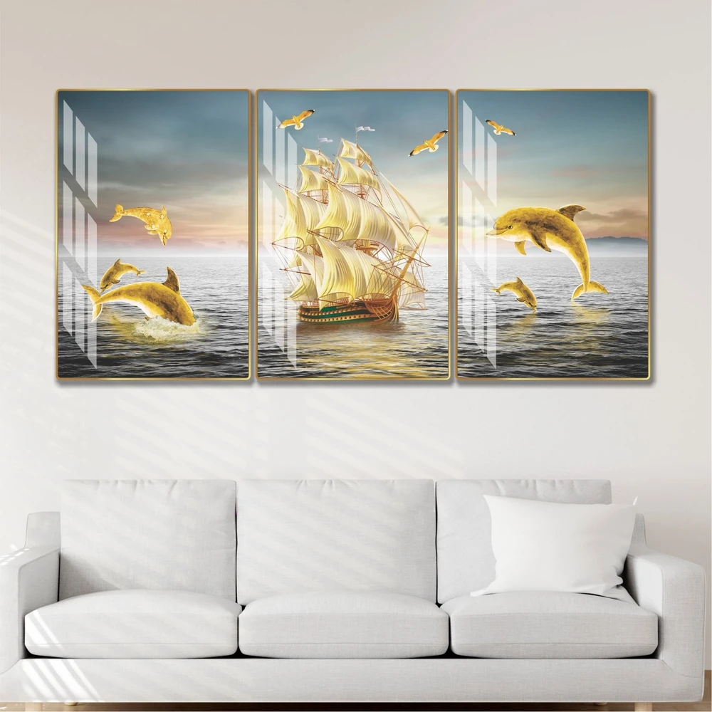 Tranh treo tường thuận buồn xuôi gió phong thủy phòng khách