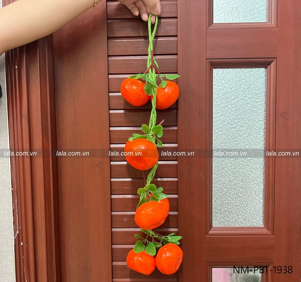 Dây trái quýt cam mọng nước trang trí tiểu cảnh tết mẫu 938