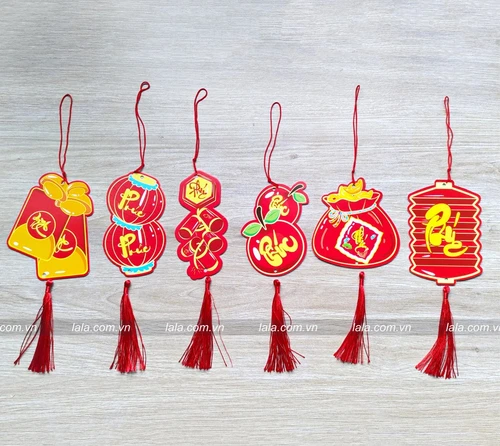 Set 6 lộc treo trang trí cành mai đào ngày tết mẫu 736