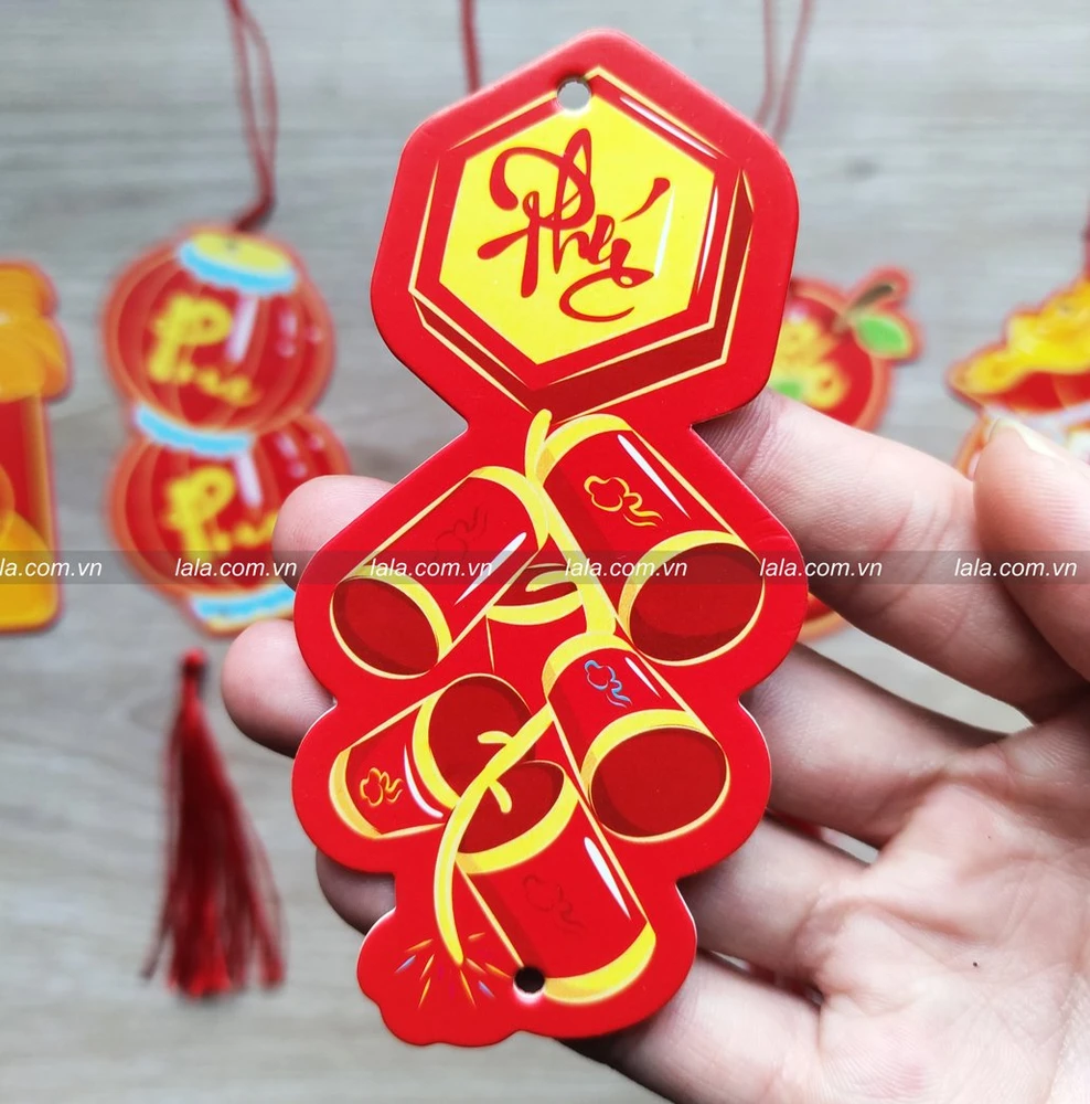 Set 6 lộc treo trang trí cành mai đào ngày tết mẫu 736