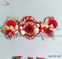 Mẹt tre lớn hoa mẫu đơn trang trí tiểu cảnh tết mẫu 200