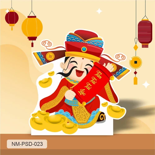 Standee Trang Trí Tết Thần Tài Chúc Tết