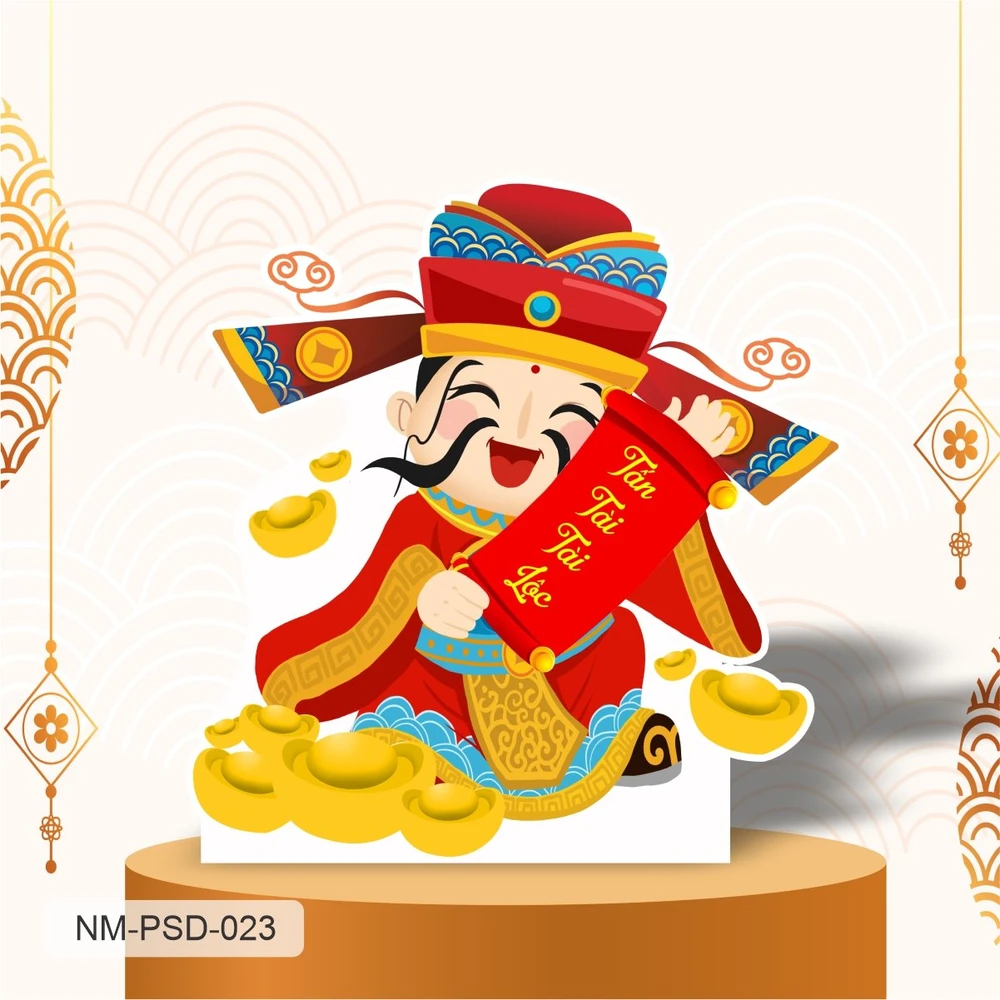 Standee Trang Trí Tết Thần Tài Chúc Tết