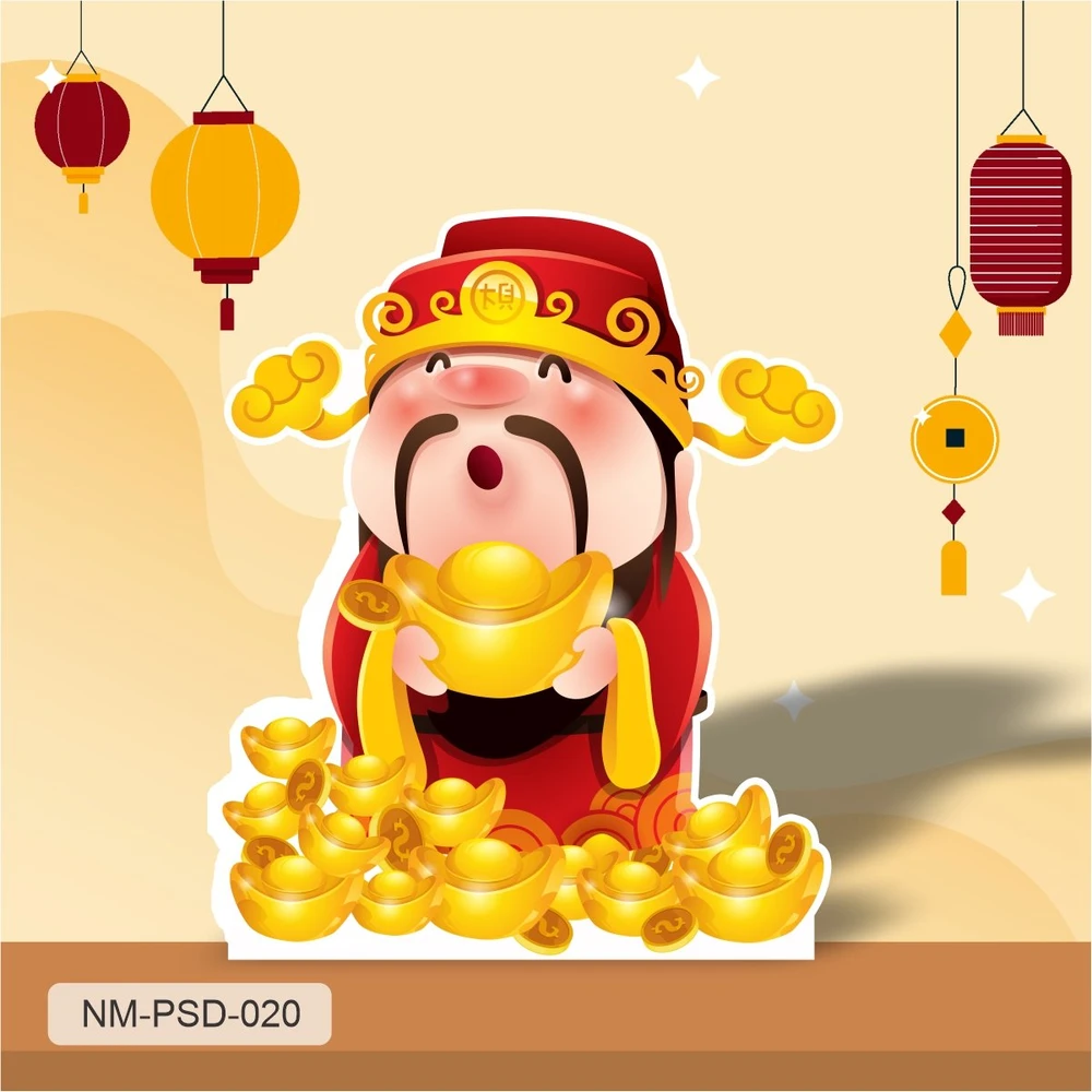 Standee Trang Trí Tết Thần Tài May Mắn