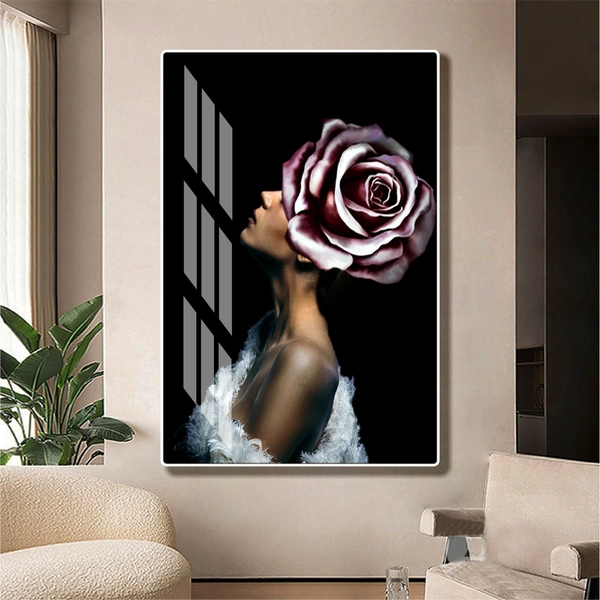 Tranh treo tường cô gái nghệ thuật mẫu 4003