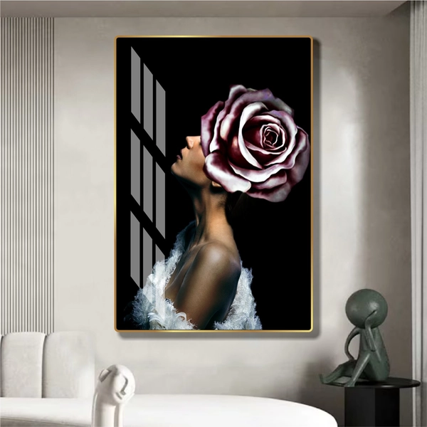 Tranh treo tường cô gái nghệ thuật mẫu 4003