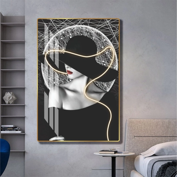 Tranh treo tường cô gái nghệ thuật mẫu 4003