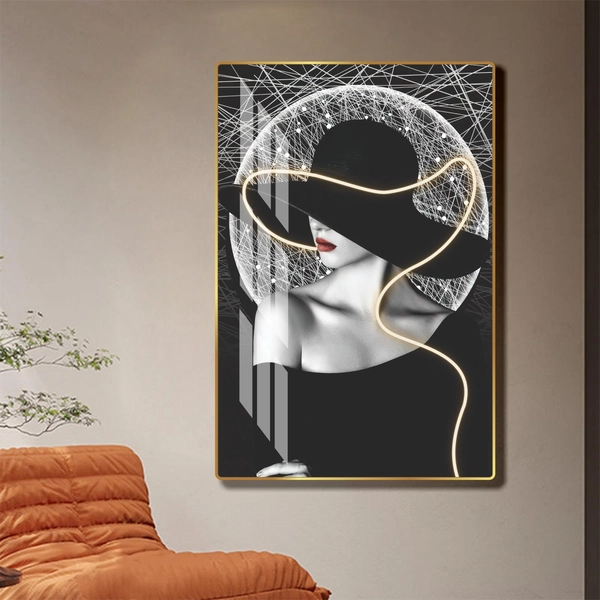 Tranh treo tường cô gái nghệ thuật mẫu 4003