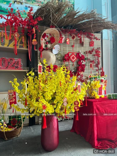 Chậu hoa  mai vàng tài lộc đầy nhà đón tết mẫu 868