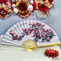 Quạt Tết Lớn Cành Đào chữ thư pháp Trang Trí Tết Mẫu 211