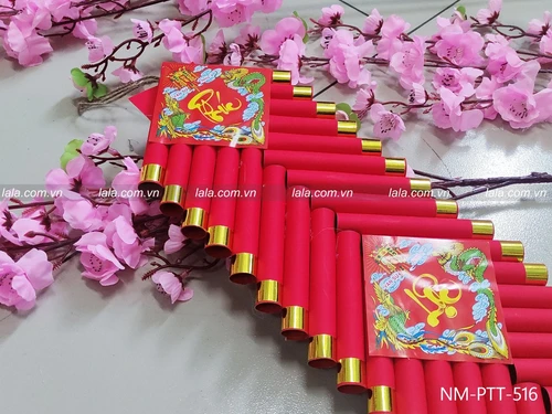 Dây pháo giấy chữ phúc lộc thọ 60cm trang trí tết mẫu 516
