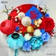 Mẹt tre 50cm lồng đèn trang trí tiểu cảnh tết mẫu 231