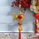 Dây lộc treo trang trí tết cá chép vàng may mắn 376
