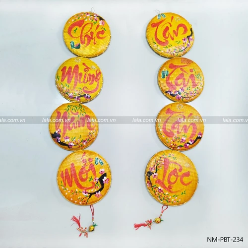 Combo cặp mẹt thư pháp câu chúc trang trí tết CMNM-TTTL mẫu 234
