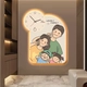 Tranh Đồng Hồ Đèn Led Tráng Gương Pha Lê Uv Gia đình mẫu 293
