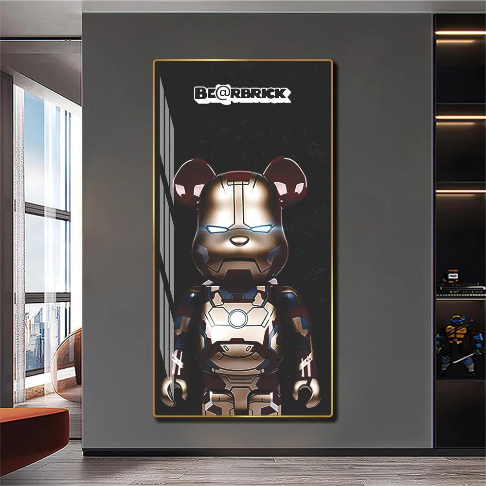 Tranh treo tường bearbrick trang trí tường hiện đại mẫu 977