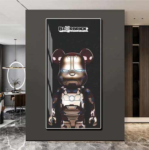 Tranh treo tường bearbrick trang trí tường hiện đại mẫu 977