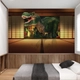Tranh dán tường khủng long 3D