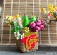 Mô hình giỏ trái cây tài lộc đón tết trang trí tiểu cảnh