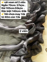 Voan gói hoa may sẵn 2 viền mẫu 452