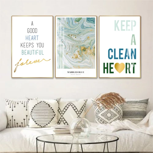 Tranh treo tường nghệ thuật Keep a clean heart