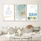 Tranh treo tường nghệ thuật Keep a clean heart