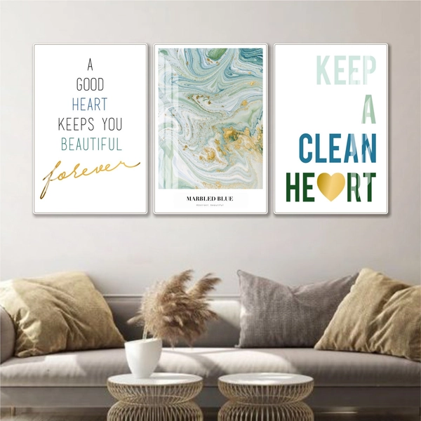 Tranh treo tường nghệ thuật Keep a clean heart