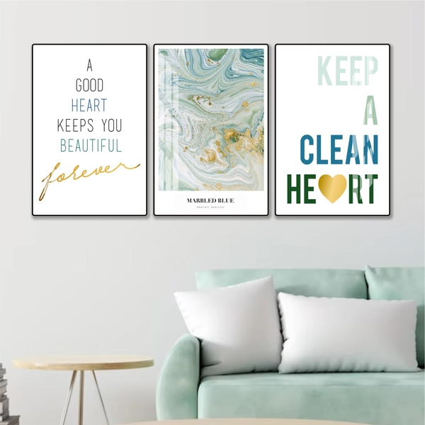 Tranh treo tường nghệ thuật Keep a clean heart