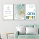 Tranh treo tường nghệ thuật Keep a clean heart