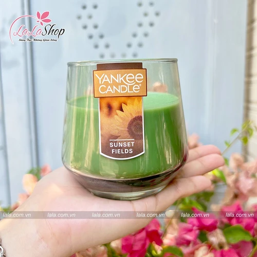 Nến Thơm YANKEE SUNSET FIELDS (MÀU XANH LÁ CÂY)