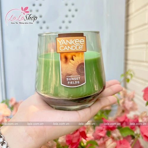 Nến Thơm YANKEE SUNSET FIELDS (MÀU XANH LÁ CÂY)