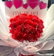 Bó hoa hồng sáp đỏ phối hoa baby đỏ mẫu 930