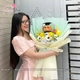 Bó hoa sáp hướng dương kèm gấu bông tốt nghiệp mẫu 934