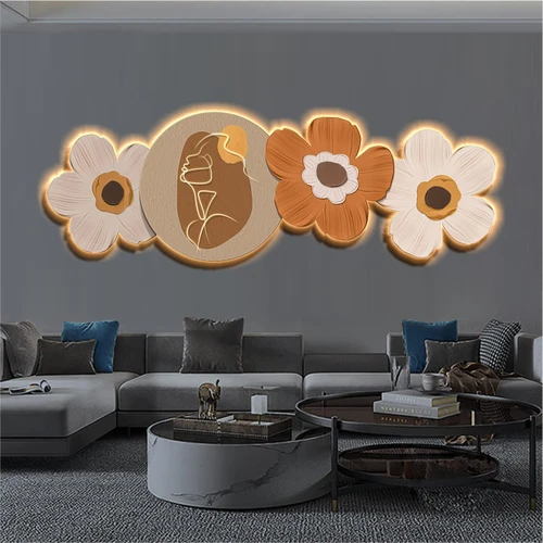 Tranh đèn LED nghệ thuật tráng gương pha lê cao cấp mẫu 303