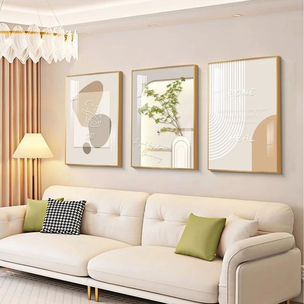 Tranh treo tường lá xanh nghệ thuật sweet home