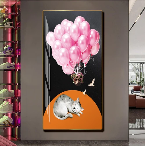 Tranh treo tường bóng bay nghệ thuật cổ điển mẫu 4002