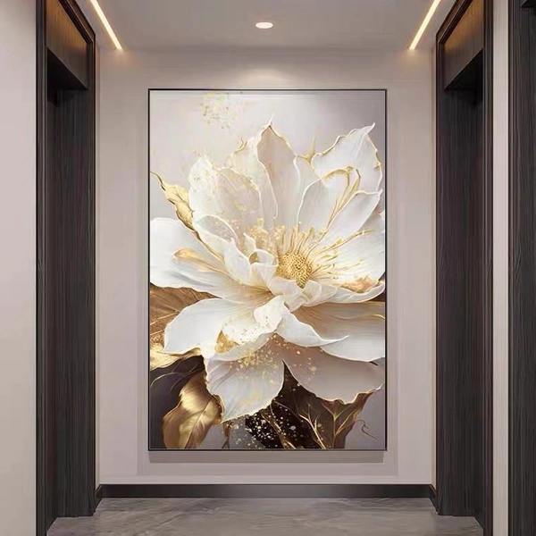 Tranh Treo Tường Hoa Mẫu Đơn Nghệ Thuật nhẹ nhàng