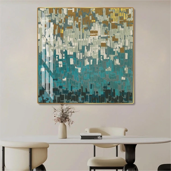 Tranh treo tường nghệ thuật hiện đại 1 tấm vuông mẫu 040