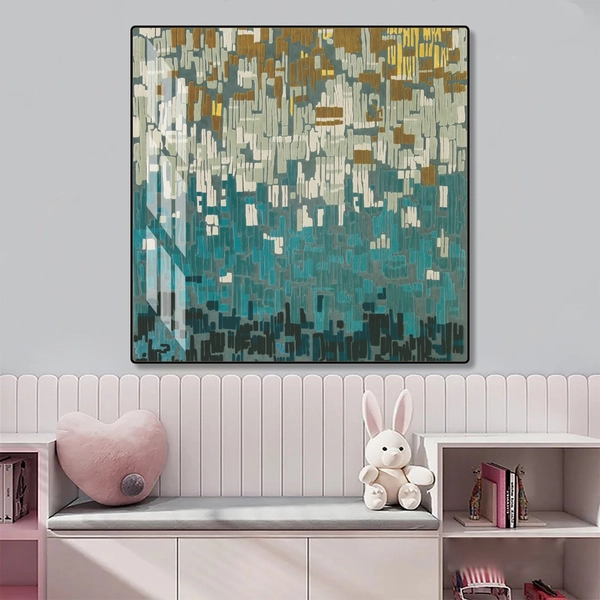 Tranh treo tường nghệ thuật hiện đại 1 tấm vuông mẫu 040