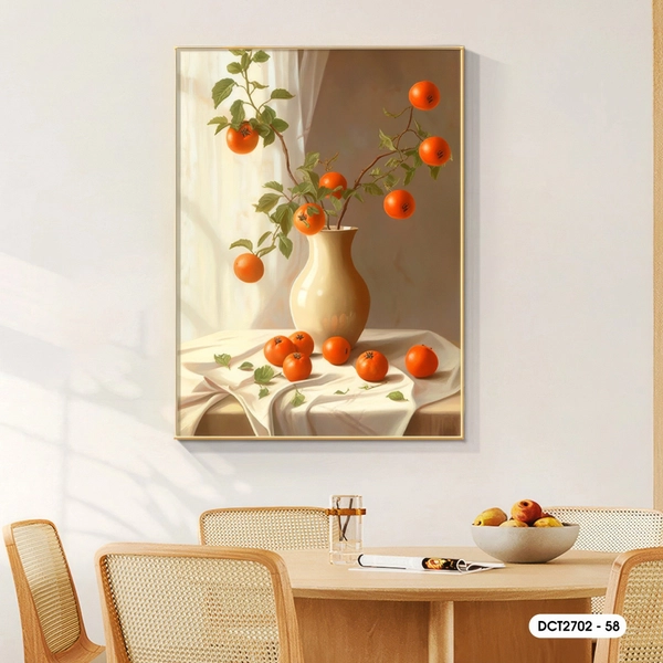 Tranh Treo Tường Tĩnh Vật Cành Qủa Hồng