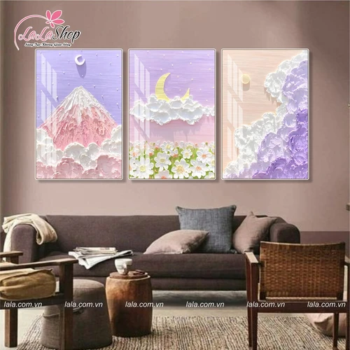 Tranh Treo Tường Phong Cảnh Mây Ngũ Sắc Nghệ Thuật