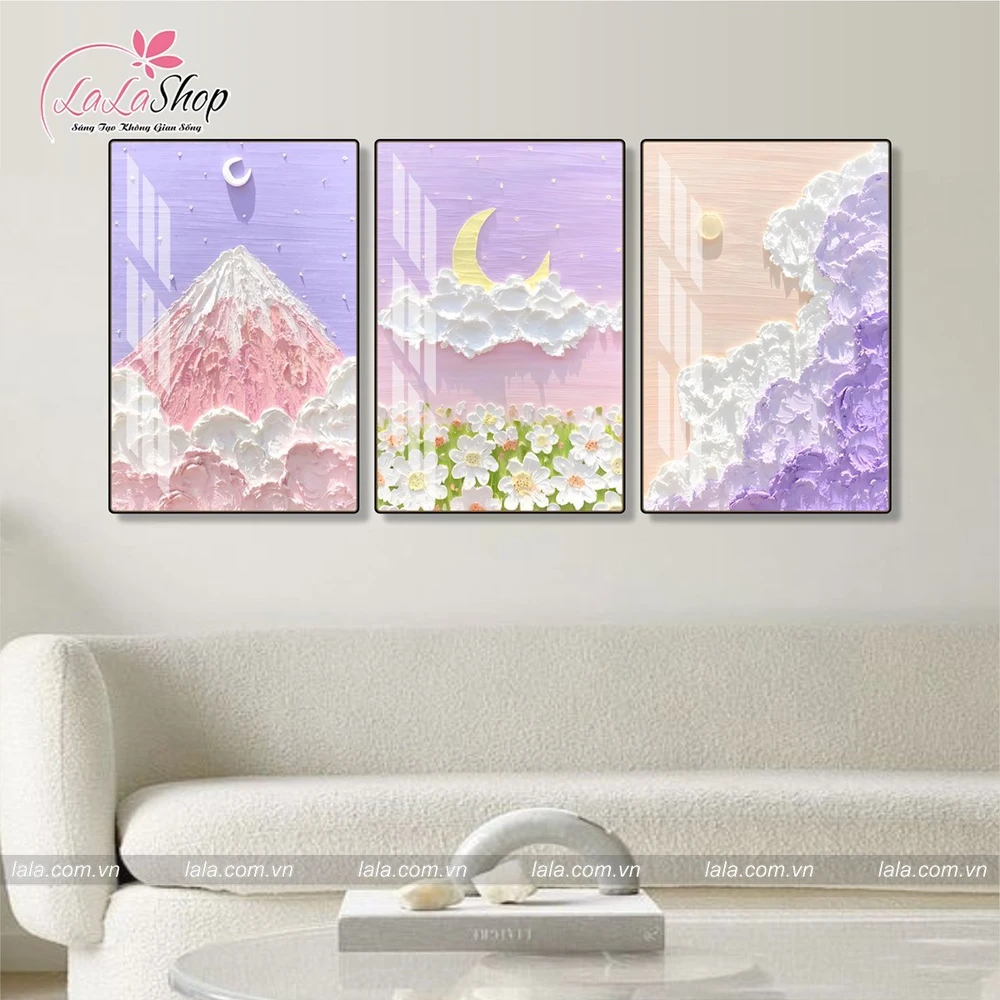 Tranh Treo Tường Phong Cảnh Mây Ngũ Sắc Nghệ Thuật